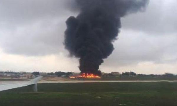 BREAKING NEWS. Accident aviatic în Malta: Un avion s-a prăbuşit la scurt timp după decolare (VIDEO)