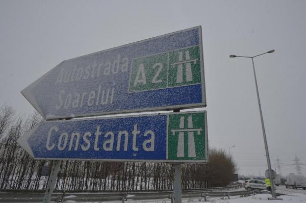 Circulaţia rutieră pe autostrada A2 a fost deschisă, cu excepţia sectorului Fundulea-Lehliu pe sensul Bucureşti-Constanţa