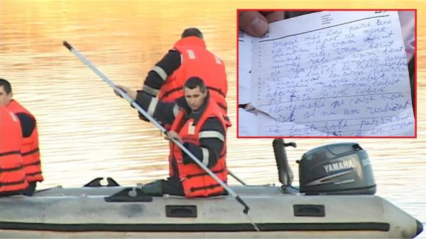 Tânăr căutat de pompieri în lacul de acumulare de la Tismana. A lăsat un bilet teribil mamei: "V-am făcut de râs, v-am făcut numai rele" (VIDEO)