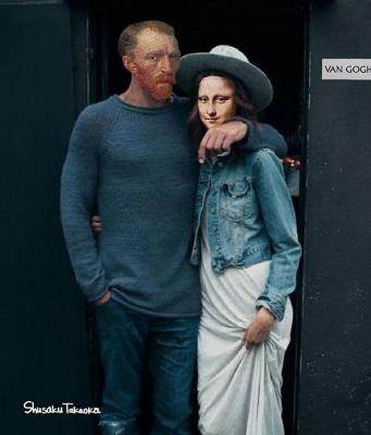 GALERIE FOTO amuzantă: Cum ar arăta Mona Lisa şi Vincent van Gogh dacă ar trăi în zilele noastre