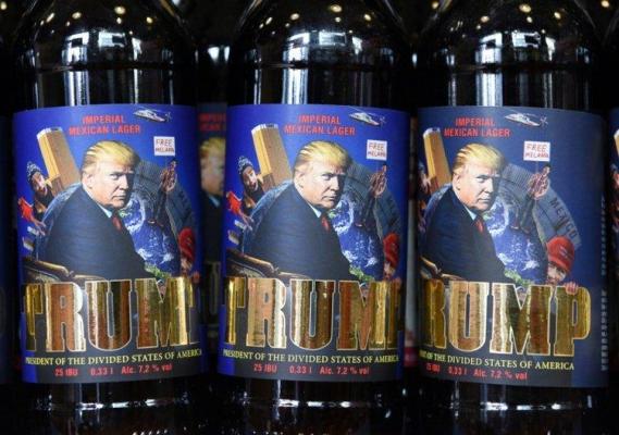 În Ucraina se vinde berea Trump, "limpede, imperială mexicană cu lămâie verde"