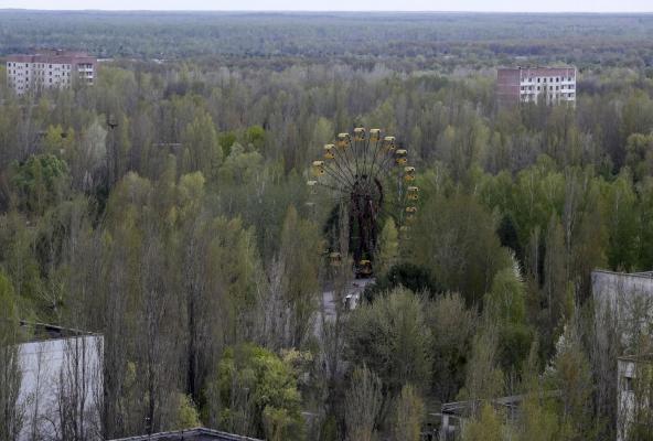 INCENDIU de proporţii în jurul centralei Cernobîl: SUTE de pompieri şi AVIOANE şi ELICOPTERE luptă pentru stingerea flăcărilor (VIDEO)