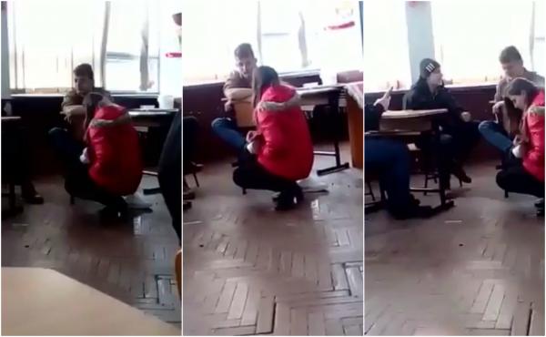 Elevă umilită în clasă de un coleg. Tânărul şi-a bătut joc de ea, înjosind-o de faţă cu toată lumea (Video)