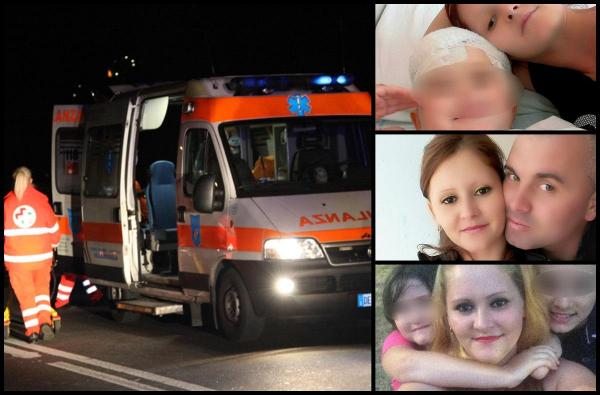 Familie de români, spulberată cu 230 km/h de un șofer italian care a fugit de la locul accidentului. Irina, o fetiță de 5 ani, a rămas fără o mână