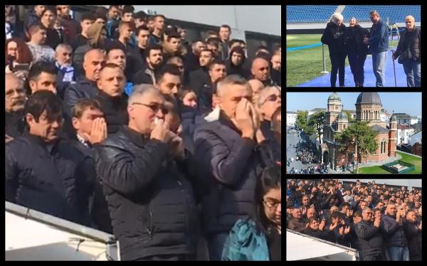 Imagini teribile la funeraliile lui Ilie Balaci. Fanii varsă lacrimi amare alături de mama fostului fotbalist. Balaci, îngropat cu onoruri militare