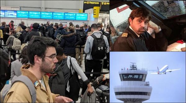 Haos pe aeroportul Gatwick din Londra. Zeci de pasageri români blocaţi ore în şir, din cauza unor drone (Video)