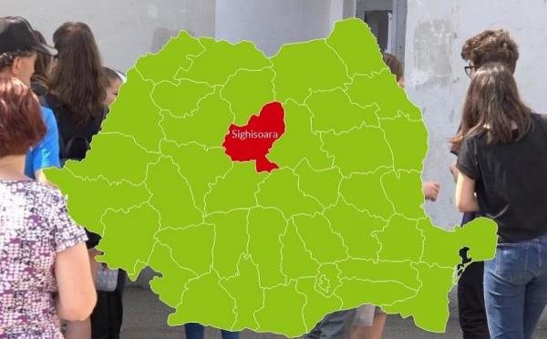 Harta cu rezultatele la Evaluare Naţională în Sighişoara, Județul Mureş