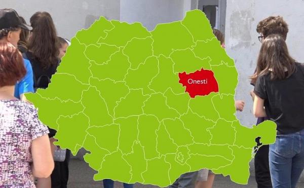 Harta cu rezultatele la Evaluare Naţională în Oneşti, Bacău