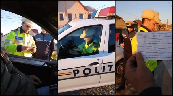 Polițiștii au fost umiliți de pasagerii unui Mercedes