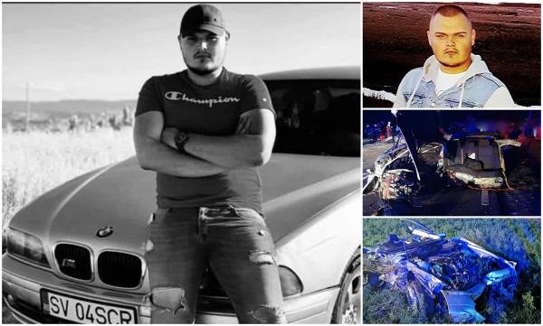 Iulian, un tânăr de 20 de ani, a murit după ce BMW-ul pe care îl conducea s-a izbit violent de un stâlp și s-a dezintegrat. Video