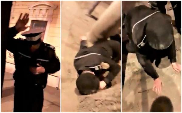Polițistul local din Galați filmat beat, pe stradă, în uniformă, va fi destituit (Video)