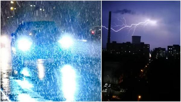 Meteorologii anunţă ninsori cu fulgere şi tunete, în Bucureşti. ANM a emis o prognoză specială pentru Capitală