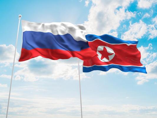 Steagul Rusiei şi al Coreei de Nord