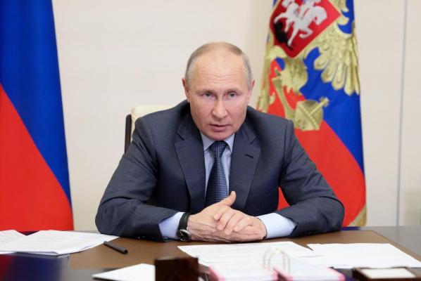 Vladimir Putin, la o conferinta de presa la Kremlin