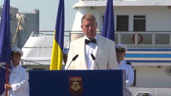 Mesajul transmis de Klaus Iohannis la festivitatea de Ziua Marinei