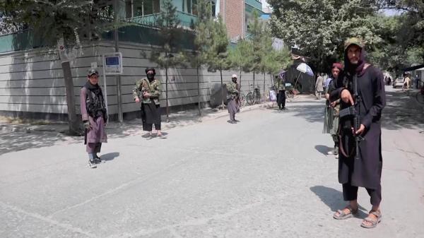 Talibani în Kabul, capitala Afganistanului