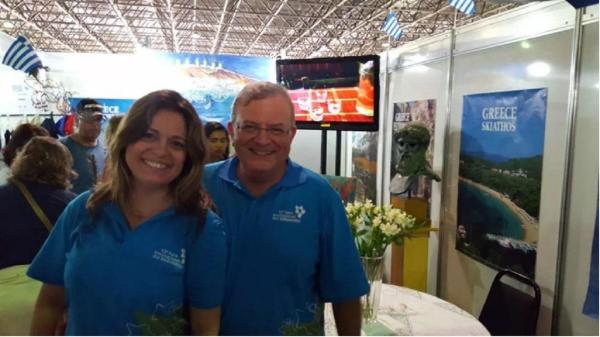 Ambasadorul Greciei în Brazilia şi soţia lui, pe vremea când încă erau fericiţi împreună