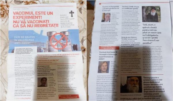 Reviste anti-vaccin distribuite în Alba