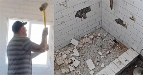 Un muncitor a devastat o baie cu un baros, după o dispută legată de plată, în SUA