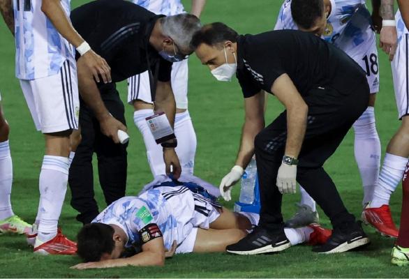 Lionel Messi, primind îngrijiri medicale în meciul Argentinei cu Venezuela