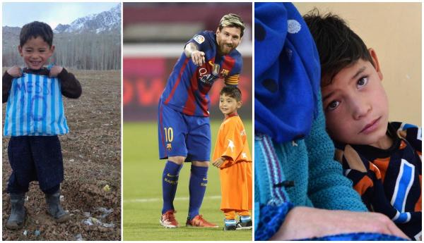 Calvarul prin care trece copilul afgan care a primit un tricou de la Messi. Îi cere ajutor fotbalistului pentru a-l salva de talibani