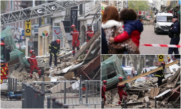 Două clădiri s-au prăbuşit în centrul oraşului Lille