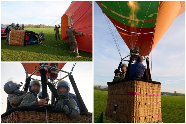 Paraşutiştii Jandarmeriei Române, salturi de la 4.000 de metri, dintr-un balon cu aer cald, în Cehia
