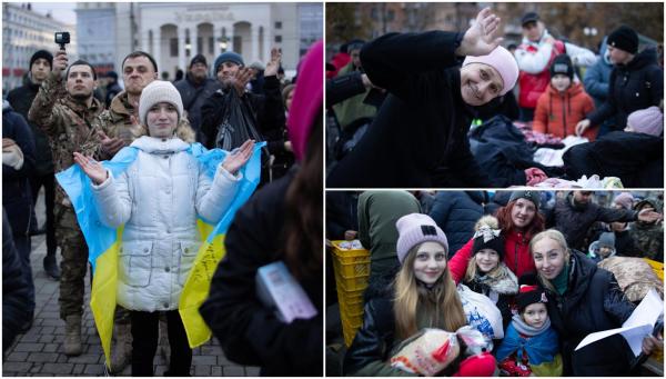 Nu avem lumină, nu avem apă, dar avem libertate!" Ucrainenii din Herson speră din nou la pace, după plecarea trupelor ruse din oraş
