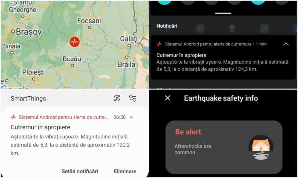 Sistemul Android a emis avertizare de cutremur