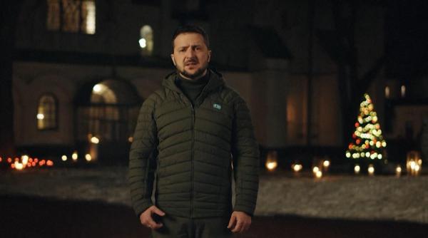 Mesajul lui Volodimir Zelenski, la zece luni de la declanșarea războiului: Ucraina îşi va crea propriul miracol de Crăciun