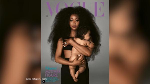 Naomi Campbell, în mijlocul unei controverse după ce a făcut publice primele imagini cu fiica sa