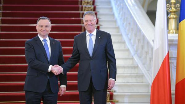 președinții Klaus Iohannis şi Andrzej Duda