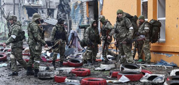armata rusă în Mariupol