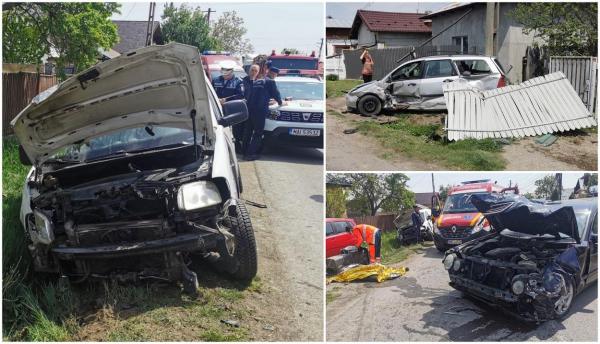 Bătrână ucisă pe marginea străzii, într-un sat din Prahova. Femeia a murit nevinovată după un accident cu patru mașini, la Brătășanca