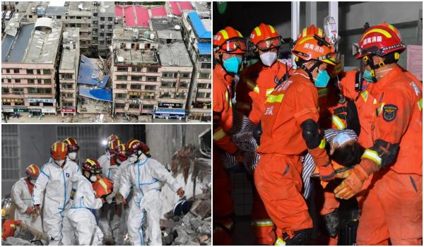 O femeie a supraviețuit după ce a stat şase zile sub dărâmăturile unei clădiri prăbușite, în China. Bilanţul tragediei se ridică la 53 de morţi