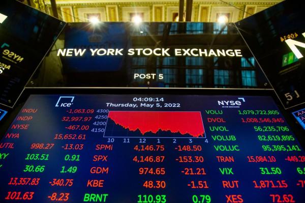 Scădere puternică pe Wall Street, Nasdaq a pierdut 5%. Petrolul a ajuns la 110 de dolari pe baril