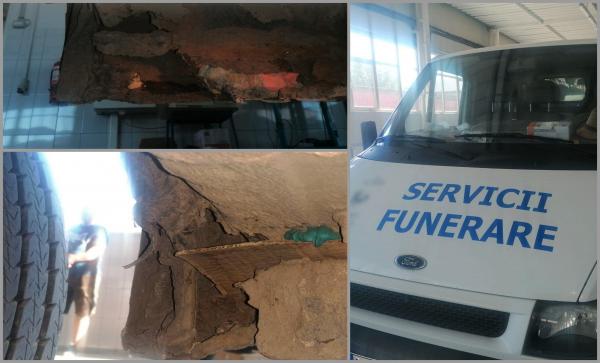 Un vehicul de la Servicii Funerare i-a şocat pe inspectorii RAR
