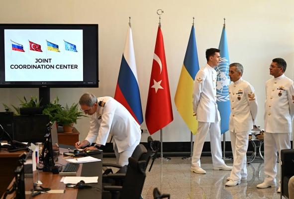 Ceremonia de inaugurare a avut loc la Istanbul, Turcia, țara care a intermediat negocierile între Rusia și Ucraina.