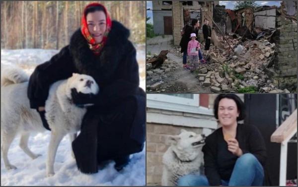 Fidelitate până la capăt: Un câine din Ucraina și-a așteptat familia printre ruinele casei în care cândva au locuit. A supraviețuit căutând prin gunoaie