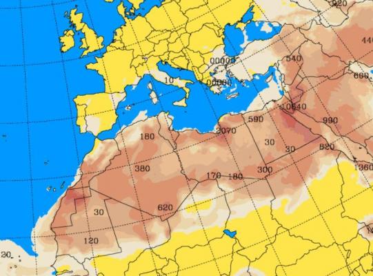 ANM: Particule de praf saharian în Moldova şi în sudul ţării