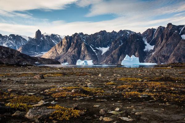 Gheața din Groenlanda se topește într-un ritm alert.