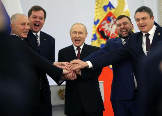 Putin anunță anexarea regiunilor Donețk, Lugansk, Herson și Zaporojie: "Rusia are 4 noi regiuni" Cât teritoriu ucrainean anexează ilegal Rusia de fapt