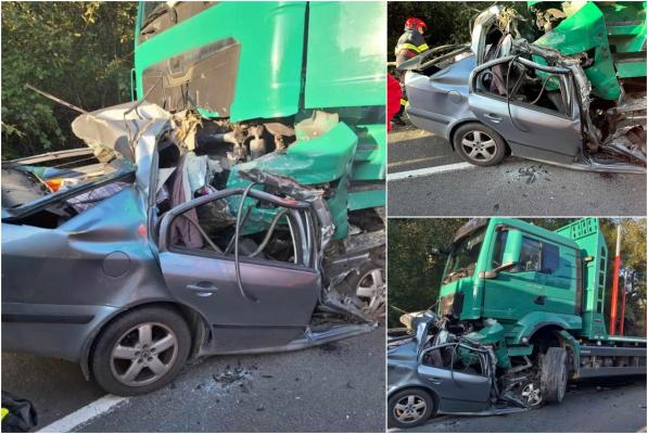 Accident mortal într-o localitate din Hunedoara: un şofer şi-a pierdut viaţa după ce a fost strivit de roţile unui TIR