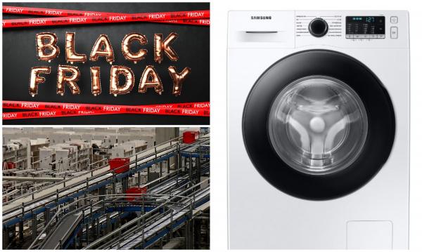 Maşină de spălat Samsung la reducere de Black Friday, pe eMAG