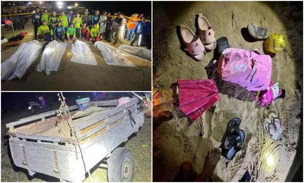 Un tată, fiica lui și trei nepoți, morţi după ce au fost înghiţiţi de nisipuri mişcătoare: două dintre cadavre, găsite îmbrăţişate. Moartea cumplită a şocat Thailanda
