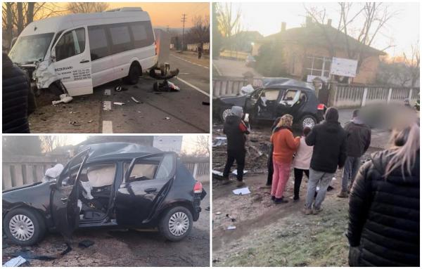 Accident cumplit în Dolj. Un poliţist de 23 de ani a murit, după ce a intrat cu maşina într-un microbuz. Tânărul era în drum spre muncă