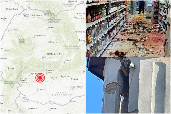 Nou cutremur în Gorj, marţi, 14 februarie: A avut o magnitudine de 5,7 şi s-a produs la 6,2 km adâncime. Două replici în 15 minute