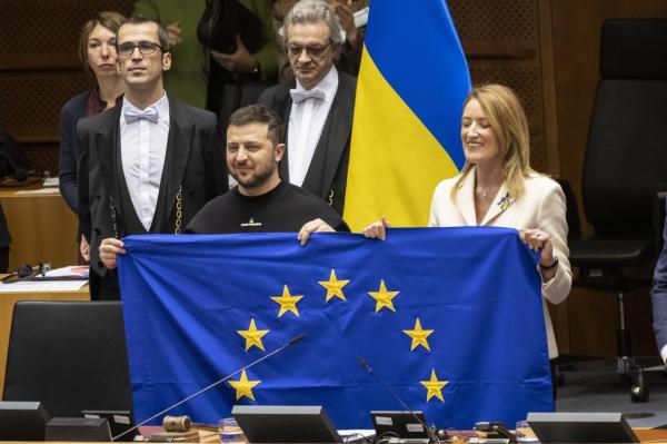 Zelenski în Parlamentul European: Vă apărăm; O Ucraină victorioasă va face parte din UE
