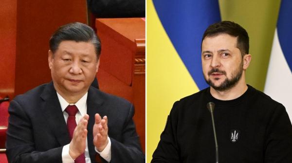 Xi Jinping și Volodimir Zelenski
