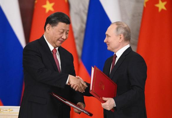 Vladimir Putin și Xi Jinping la Moscova, 21 martie 2023